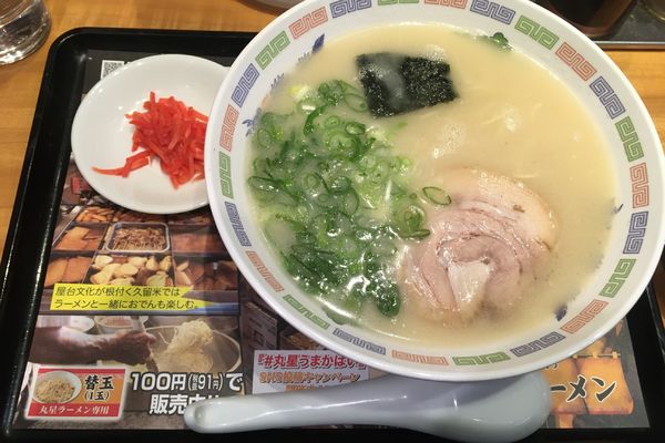 「久留米とんこつ丸星ラーメン」@らあめん花月嵐 錦糸町北口店の写真