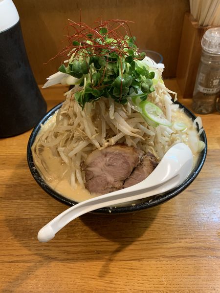 「白湯味噌（大盛り）」@麺屋 鶏口の写真
