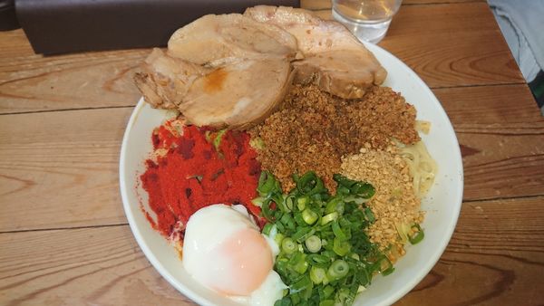 「特製汁なし担々麺大盛(1120円)+ミニライス(50円)」@自家製麺 てんかの写真