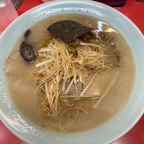「ネギチャーシュー1000円＋ライス150円。」@GOOD MORNING ラーメンショップの写真