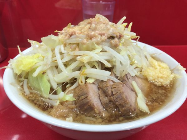 「小ラーメン豚入り」@ラーメン二郎 越谷店の写真
