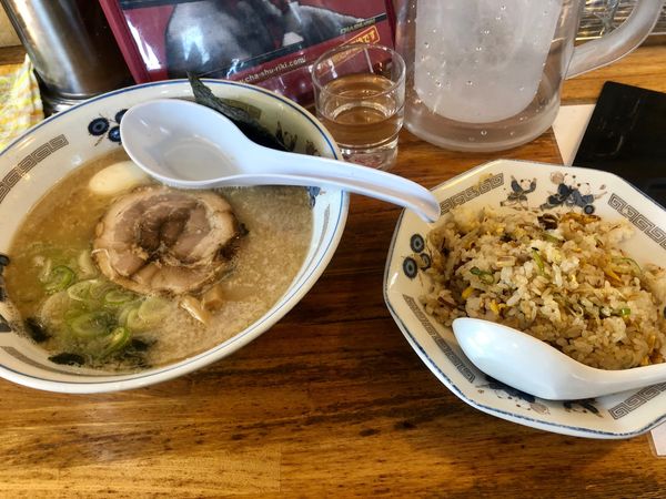 「ランチセット(塩ラーメン+ミニ炒飯)¥1000」@チャーシュー力 V3 三芳店の写真