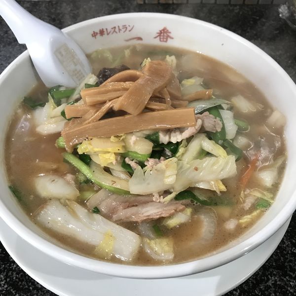 「味噌ラーメン（￥650）」@中華 一番の写真