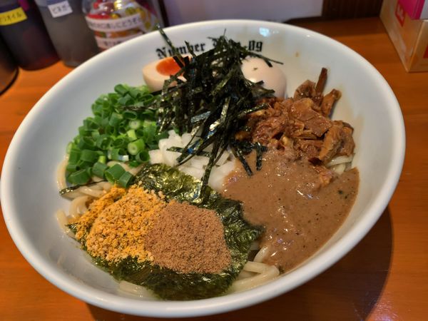 「油そば→限定裏メニュー鴨油ver」@麺Dining Number Nine 09の写真