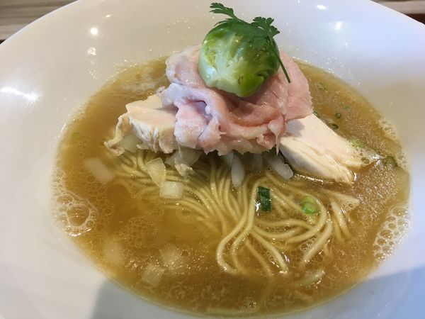 「鶏と帆立」@つくばらーめん 鬼者語 -オニモノガタリ-の写真