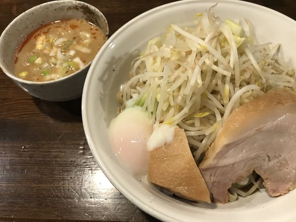 「つけ麺(醤油)野菜からめ」@ちばから 渋谷道玄坂店の写真