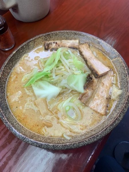 「元祖カミナリそば 750円」@日乃屋の写真