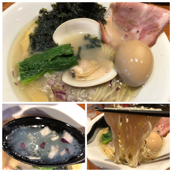 「【限定】コハク酸の合わせ出汁 塩そば 980円」@麺屋 真心の写真