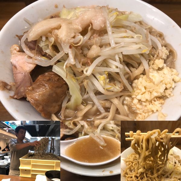 「小豚ラーメン アブラニンニク」@ラーメン二郎 前橋千代田町店の写真