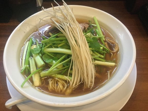 「【冬季限定/数量限定】せり中華そば(¥880)」@中華そば 一休の写真