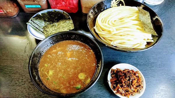 「濃厚豚骨つけ麺(中盛)+海苔」@無鉄砲 つけ麺 無極の写真