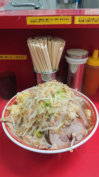 「大ラーメン  全マシ」@ラーメン二郎 上野毛店の写真