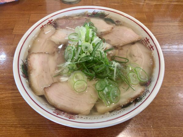 「塩チャーシューメン(麺硬め、葱多め) 1,050円」@ラーメンうめ八の写真
