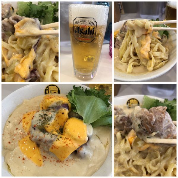 「【2月限定】シュクメルリまぜそば900円＋🍺」@濃菜麺 井の庄 荻窪店の写真