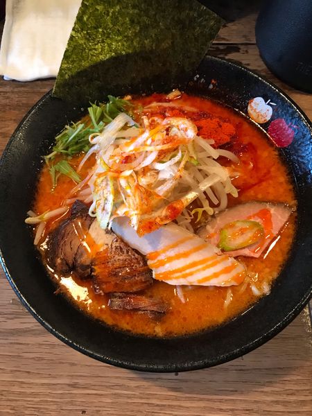 「辛い味噌らーめん 1,000円、大盛り100円」@みそや林檎堂BASICの写真