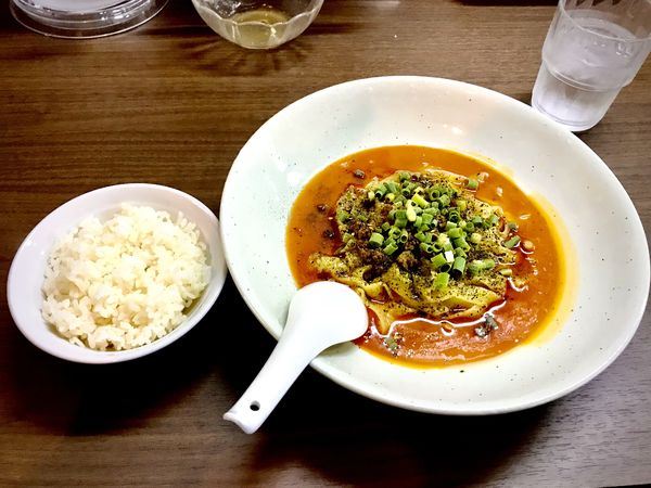 「四川麻辣坦々麺汁無し」@四川担々麺 杏亭の写真
