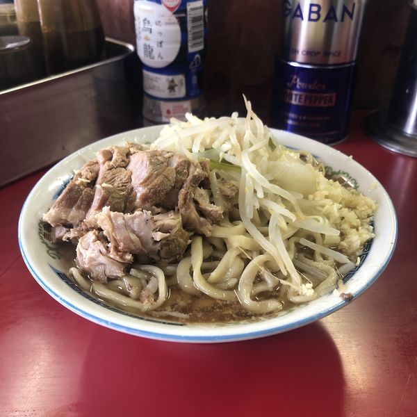 「小ラーメン豚入り」@ラーメン二郎 目黒店の写真