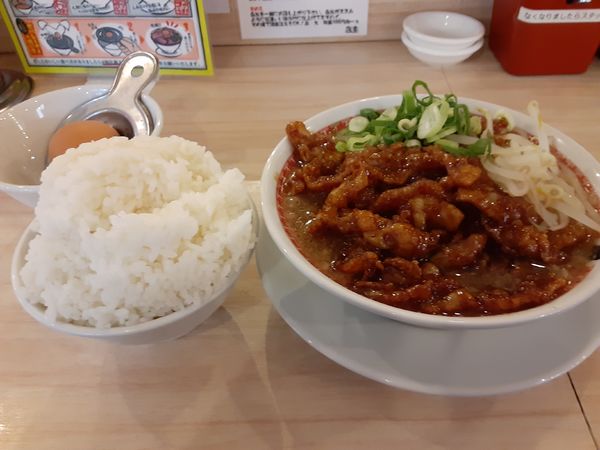 「肉汁レベル３　1000円　ライス特100円」@肉汁麺ススム 秋葉原本店の写真