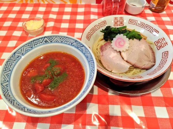 「期間限定 太陽と情熱のトマトつけ麺」@ぬーじボンボン ニュータイプの写真