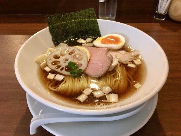 「秋刀魚節醤油らあめん ＋ お茶漬け用ごはんセット」@らあめん あじるくの写真