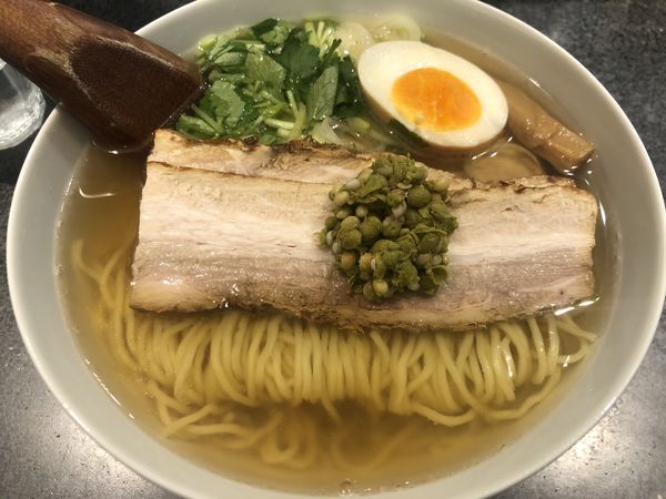 「和風実山椒焼豚麺（990円）」@麺屋ひょっとこ 銀座店の写真