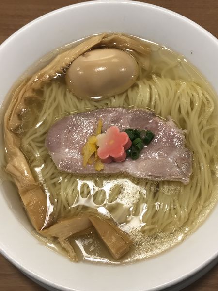 「鯛塩そば＋味玉」@鯛塩そば 灯花 本店の写真