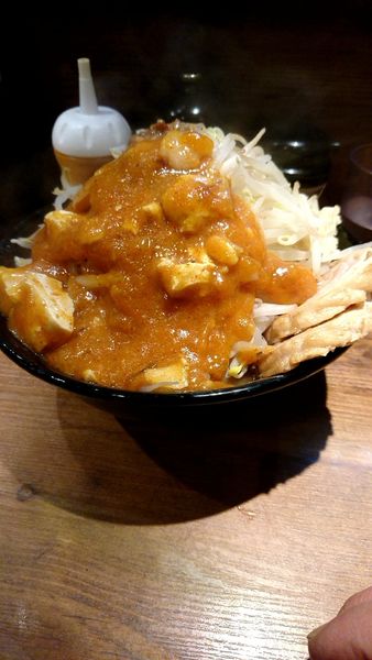 「フュージョン800円大盛100円全増し」@火の豚 人形町駅前店の写真