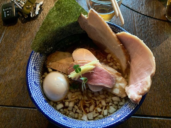 「特製中華そば　トッピングチャーシュー」@中華そば ひしおの写真