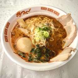 濃厚甘海老スープの札幌味噌ラーメン+味玉