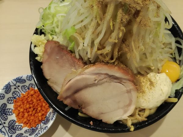 「まぜそば大(600g):980円」@鷹の目 蒲田店の写真