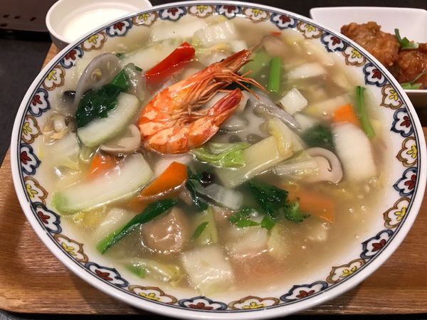 「海鮮麺セット　1980円」@中国料理 月季花 軽井沢店の写真