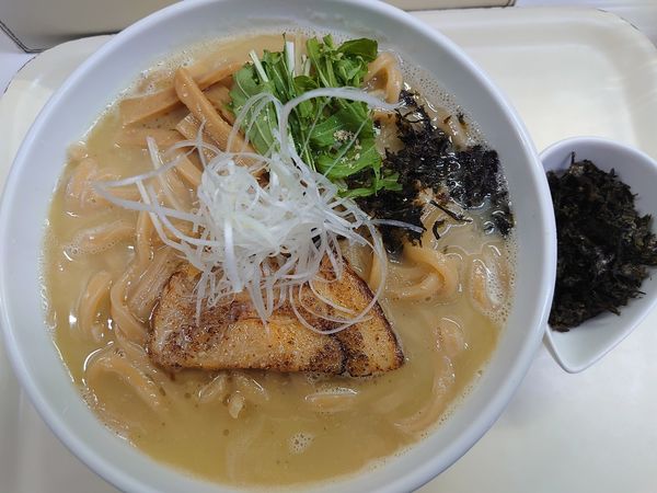 「塩ラーメン太麺大盛+岩のり」@塩ラーメン・つけめんのお店 はないちの写真
