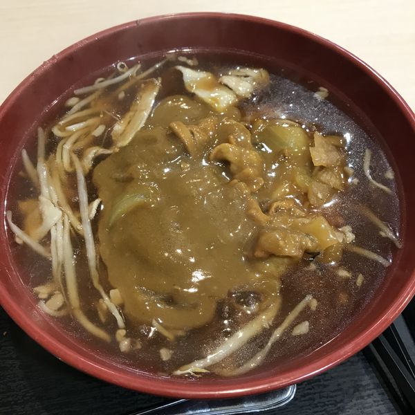 「【期間限定】肉あんかけ中華（￥490）＋カレールー（クーポン」@ゆで太郎 日本橋兜町店の写真