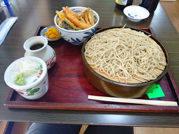 「Ａランチ(そばとミニ天丼のセット)950円」@蕎麦 寶の写真