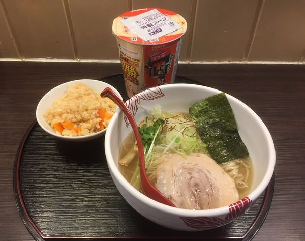 「【限定】貝出汁白醤油らーめん＋だし炊きごはん」@麺処 あす花の写真