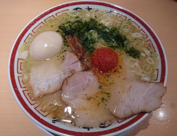 「山形辛味噌らーめん＋味付玉子」@田中そば店の写真