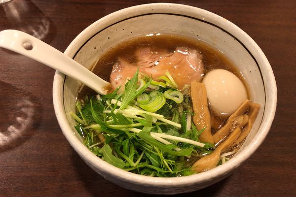 「和風味玉ラーメン750円+ちゃーしゅー丼250円」@麺屋 旬の写真