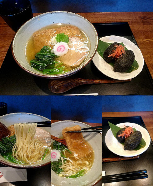 「『中華蕎麦+稲荷寿司(￥850+250)』」@中華蕎麦 きつねの写真