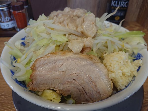 「ラーメン(並)680円(ヤサイ・ニンニク・アブラ)」@ジャンクガレッジ 志木南口店の写真