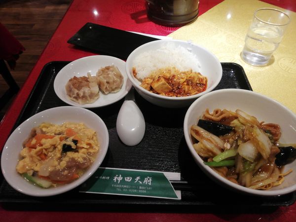 「あんかけチャーハン　小　他3点　800円」@神田 天府の写真