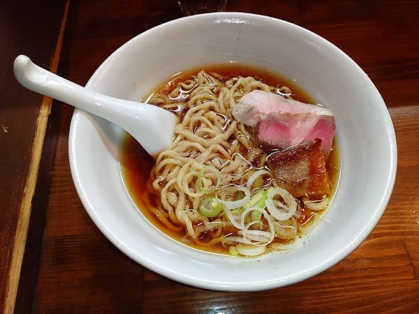 「らーめん（1000円）＋肉ごはん（300円）」@らーめん かねかつの写真