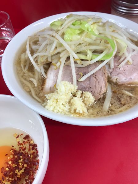 「小　半分固め」@ラーメン二郎 神田神保町店の写真