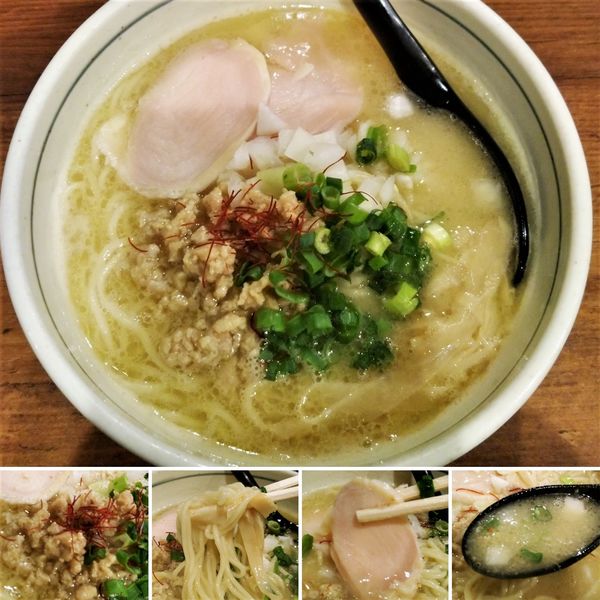「濃厚鶏白湯そば(塩)  800円」@濃厚鶏麺 ゆきかげ 三ノ輪店の写真