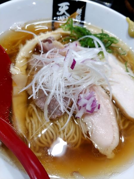 「三種煮干し麺 白搾り」@超純水採麺 天国屋の写真