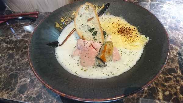 「牡蠣ラーメン 鯛×豆乳 チーズ」@ただいま、変身中。の写真