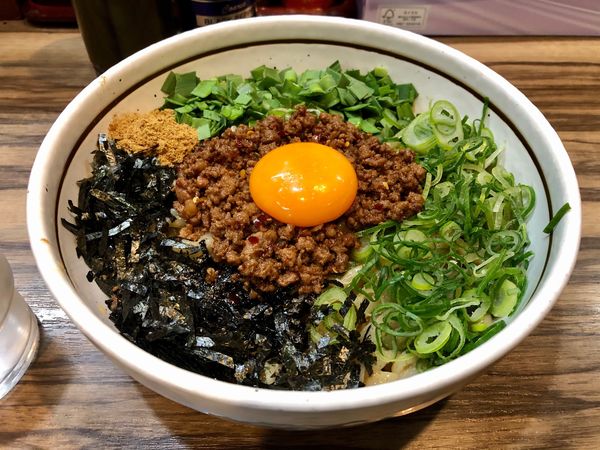 「台湾まぜそば大盛」@麺屋 はるか 秋葉原店の写真