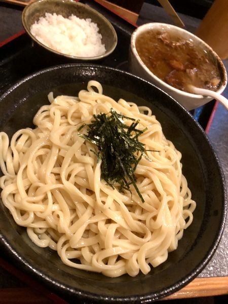 「カレーつけ麺 中盛 (小ライス付)￥990」@秋田ラーメン はまの写真