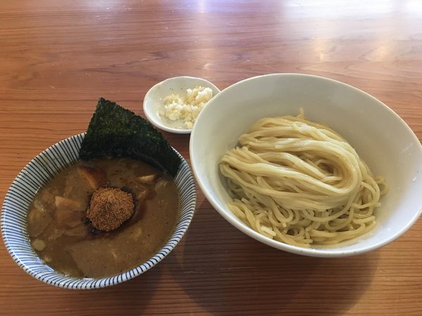 「つけ麺　中　にんにく別盛」@麺処 浮き雲の写真