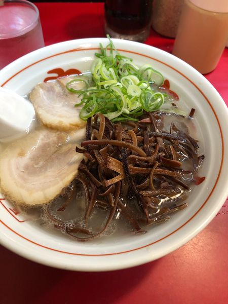 「ラーメン700円+キクラゲ100円」@博多長浜屋台やまちゃん 銀座店の写真