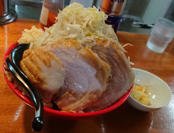 「【限定】味噌ラーメン(野菜マシマシ大蒜脂葱)＋チャーシュー1枚」@麺屋 もりのの写真